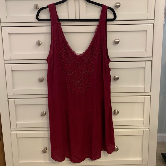 Raspberry Free People Embroidered Dress - Picture 5 of 7